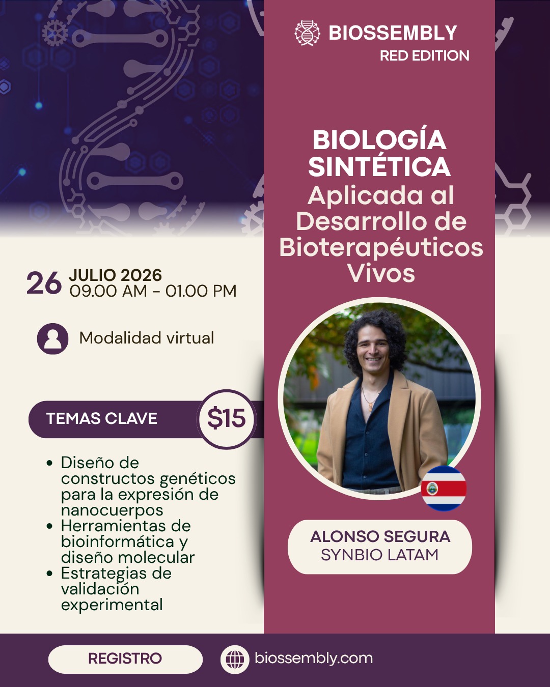 Applied synthetic biology workshop with Alonso Segura
