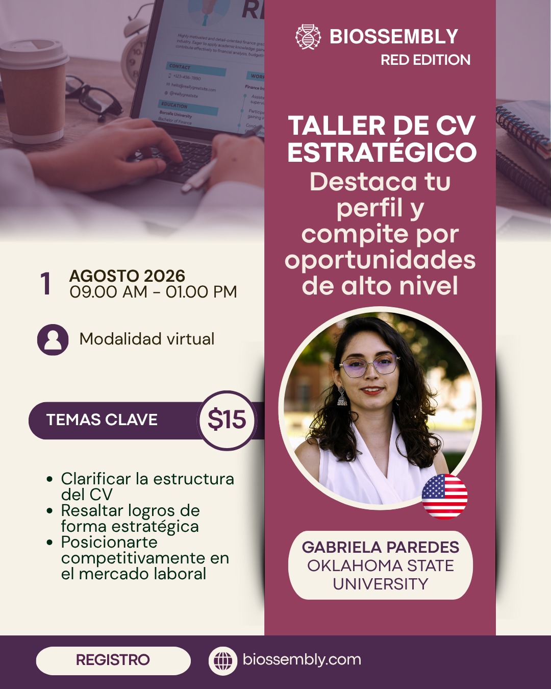 Strategic CV workshop with Gabriela Paredes